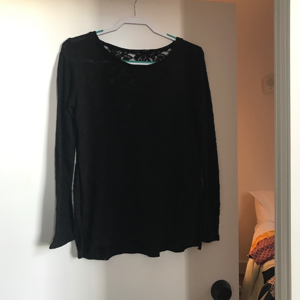 American eagle sweater black